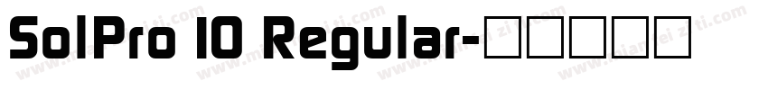SolPro 10 Regular字体转换